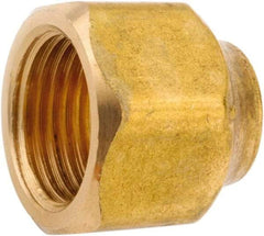 ANDERSON METALS - 5/8 x 1/2" Tube OD, 45° Lead Free Brass Flared Tube Nut - Flare Ends - Benchmark Tooling