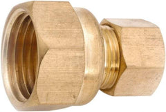 ANDERSON METALS - 1/4" OD, Lead Free Brass Female Connector - 300 Max Working psi, Comp x FNPT Ends - Benchmark Tooling