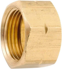 ANDERSON METALS - 7/8" OD, Lead Free Brass Self-Aligning Nut with Captive Sleeve - 450 Max Working psi, Nut Ends - Benchmark Tooling