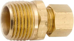 ANDERSON METALS - 1/4" OD, Lead Free Brass Male Connector - 300 Max Working psi, Comp x MNPT Ends - Benchmark Tooling
