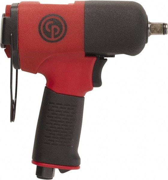 Chicago Pneumatic - 1/2" Drive, 11,500 RPM, 406 Ft/Lb Torque Impact Wrench - Pistol Grip Handle, 8 CFM, 90 psi, 1/4" NPT Inlet - Benchmark Tooling