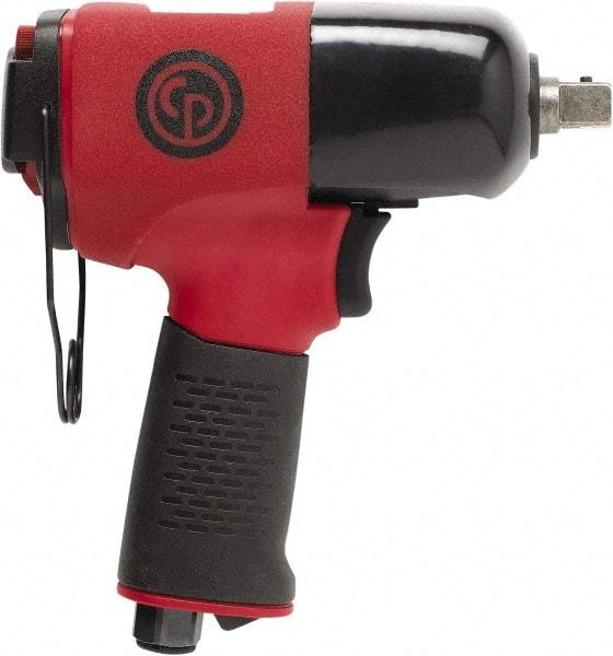 Chicago Pneumatic - 1/2" Drive, 11,500 RPM, 406 Ft/Lb Torque Impact Wrench - Pistol Grip Handle, 8 CFM, 90 psi, 1/4" NPT Inlet - Benchmark Tooling