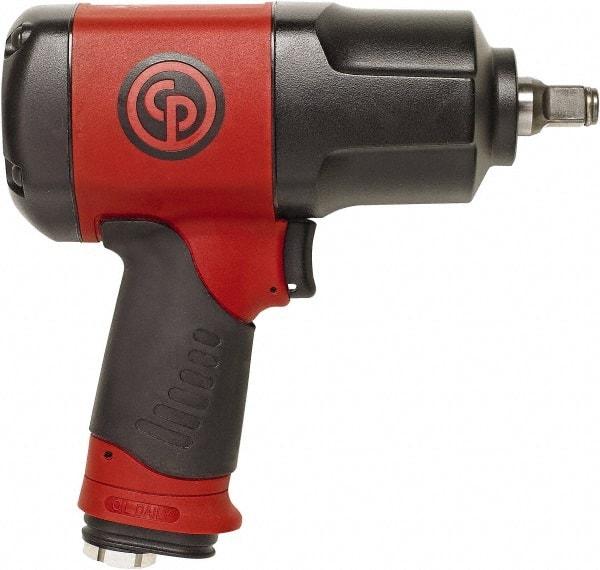 Chicago Pneumatic - 1/2" Drive, 8,200 RPM, 922 Ft/Lb Torque Impact Wrench - Pistol Grip Handle, 5.2 CFM, 90 psi, 1/4" NPT Inlet - Benchmark Tooling