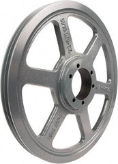 TB Wood's - 2 Groove, 1/2 to 2-15/16 Bore Diam, 13.2" Outside Diam, QD Bushed V Belt Sheave - 13.2 5V Diam Belt Pitch - Benchmark Tooling