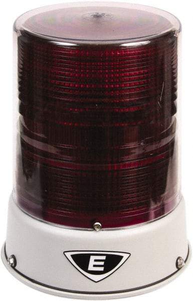 Edwards Signaling - 120 VAC, 4X NEMA Rated, LED, Magenta, Flashing, Steady Light - 65 Flashes per min, 3/4 Inch Pipe, 6-1/2 Inch Diameter, 8 Inch High, IP66 Ingress Rating, Pipe Mount - Benchmark Tooling