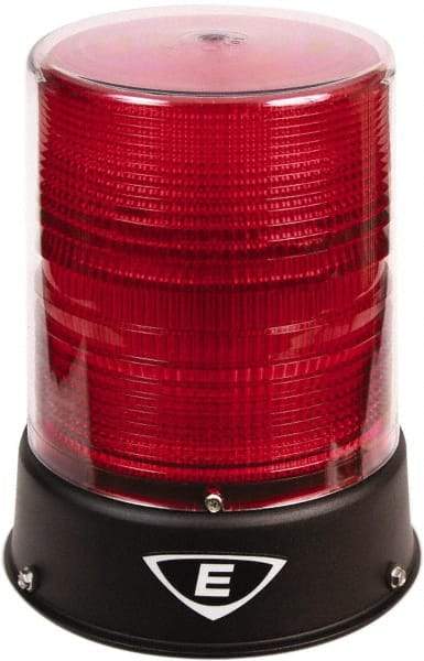 Edwards Signaling - 24 VAC/VDC, 4X NEMA Rated, LED, Red, Flashing, Steady Light - 65 Flashes per min, 3/4 Inch Pipe, 6-1/2 Inch Diameter, 8 Inch High, IP66 Ingress Rating, Pipe Mount - Benchmark Tooling