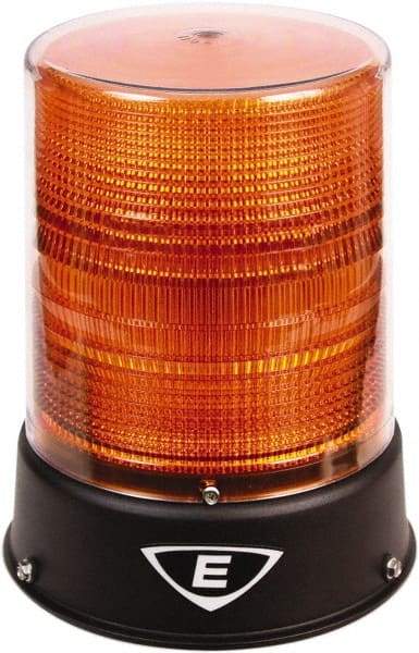 Edwards Signaling - 24 VAC/VDC, 4X NEMA Rated, LED, Amber, Flashing, Steady Light - 65 Flashes per min, 3/4 Inch Pipe, 8-1/4 Inch Diameter, 7-3/4 Inch High, IP66 Ingress Rating, Pipe Mount - Benchmark Tooling