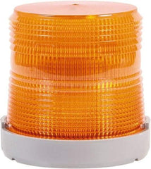 Edwards Signaling - 24 VDC, 4X NEMA Rated, LED, Green, Flashing, Steady Light - 65 Flashes per min, 1/2 Inch Pipe, 4-9/32 Inch Diameter, 4-7/32 Inch High, Panel Mount, Pipe Mount - Benchmark Tooling