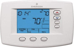 White-Rodgers - 45 to 99°F, 4 Heat, 2 Cool, Premium Residential Digital 7 Day Programmable Universal Multi-Stage or Heat Pump Thermostat - 0 to 30 Volts, Horizontal Mount, Electronic Contacts Switch - Benchmark Tooling