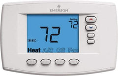 White-Rodgers - 45 to 99°F, 4 Heat, 2 Cool, Premium Residential Digital 7 Day Programmable Universal Multi-Stage or Heat Pump Thermostat - 0 to 30 Volts, Horizontal Mount, Electronic Contacts Switch - Benchmark Tooling