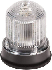 Edwards Signaling - 24 VDC, 4X NEMA Rated, LED, Green, Flashing, Steady Light - 65 Flashes per min, 3/4 Inch Pipe, 3-1/4 Inch Diameter, 3-7/8 Inch High, Panel Mount, Pipe Mount - Benchmark Tooling