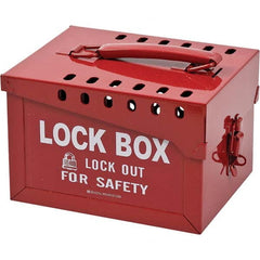 Brady - Group Lockout Boxes Portable or Wall Mount: Portable Maximum Number of Padlocks: 13 - Benchmark Tooling