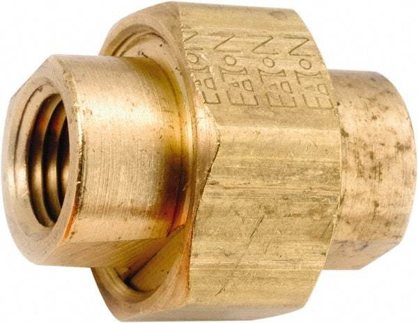 ANDERSON METALS - 1/4-18 Female Thread, Lead Free Brass Industrial Pipe Union - FNPT, 1,000 psi - Benchmark Tooling