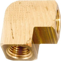 ANDERSON METALS - 1/2-14 Female Thread, Lead Free Brass Industrial Pipe 90° Female Elbow - FNPT, 1,000 psi - Benchmark Tooling