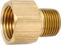 ANDERSON METALS - 1/4-18 Male Thread x 1/4-18 Female Thread, Lead Free Brass Industrial Pipe Adapter - MNPT x FNPT, 1,000 psi - Benchmark Tooling