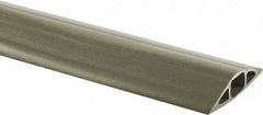 Hubbell Wiring Device-Kellems - 1 Channel, 10 Ft Long, 7.9mm Max Compatible Cable Diam, Gray PVC On Floor Cable Cover - 2-3/4" Overall Width x 13.5mm Overall Height, 15.2mm Channel Width x 7.9mm Channel Height - Benchmark Tooling