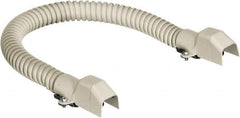 Hubbell Wiring Device-Kellems - 18 Inch Long x 3/4 Inch Wide x 1/2 Inch High, Raceway Flexible Section - Ivory, For Use with HBL500 Series Raceways and HBL750 Series Raceways - Benchmark Tooling