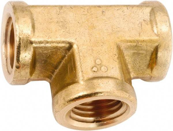 ANDERSON METALS - Class NSF, 3/4" Internal Pipe, Lead Free Brass Tee - NPT - Benchmark Tooling