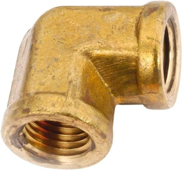 ANDERSON METALS - Class NSF, 1/2" Internal Pipe, Lead Free Brass 90° Elbow - NPT - Benchmark Tooling