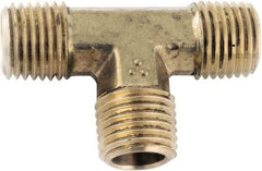 ANDERSON METALS - Class NSF, 1/8" Internal Pipe, Lead Free Brass Union Tee - NPT - Benchmark Tooling