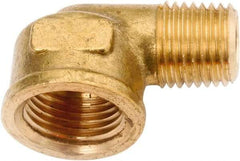 ANDERSON METALS - Class NSF, 1/2 x 3/8" Internal Pipe, Lead Free Brass 90° Street Elbow - NPT - Benchmark Tooling
