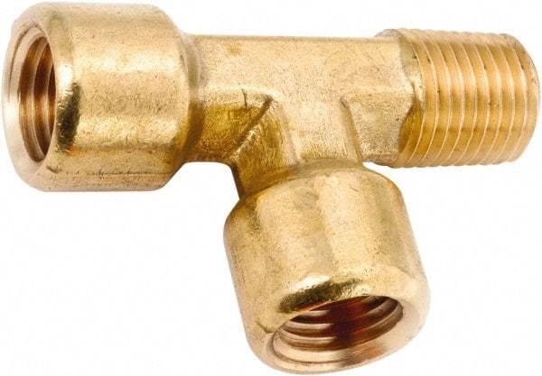 ANDERSON METALS - Class NSF, 3/8" Internal Pipe, Lead Free Brass Street Tee - NPT - Benchmark Tooling