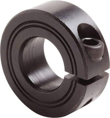 Climax Metal Products - 24mm Bore, Steel, One Piece Clamp Collar - 1-7/8" Outside Diam - Benchmark Tooling