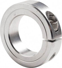 Climax Metal Products - 1-5/8" Bore, Steel, One Piece Clamp Collar - 2-5/8" Outside Diam, 11/16" Wide - Benchmark Tooling