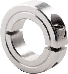 Climax Metal Products - 1-1/16" Bore, Steel, One Piece Clamp Collar - 1-7/8" Outside Diam, 1/2" Wide - Benchmark Tooling