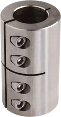 Climax Metal Products - 3/4" Inside x 1-1/2" Outside Diam, One Piece Split Clamping Collar - 2-1/4" Long - Benchmark Tooling