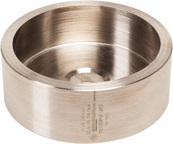 Greenlee - 2-1/2" Conduit Round Die - 1.95" Hole Diam - Benchmark Tooling