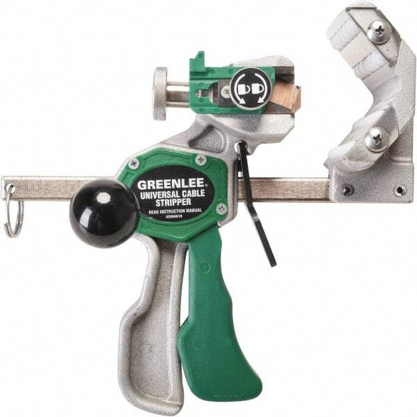 Greenlee - 1/2" to 3" Capacity Cable Wire Stripper - 1/2" Min Wire Gage - Benchmark Tooling