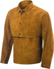 Steiner - Size 2XL, 14" Long, Cape Sleeves & Bib - Leather, Brown - Benchmark Tooling