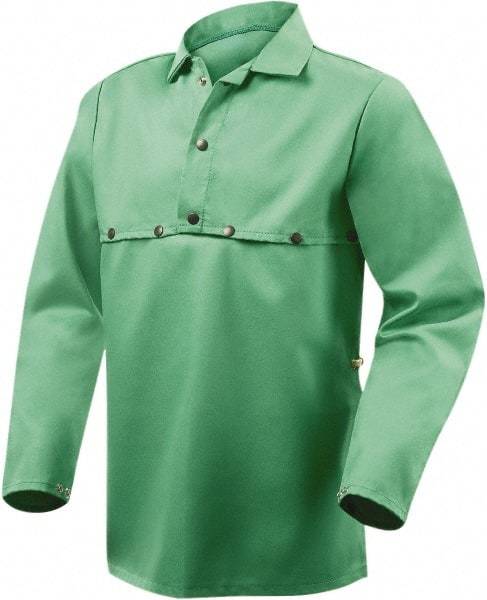 Steiner - Size 3XL, Flame Resistant, Cape Sleeves & Bib - Cotton, 9 oz, Green - Benchmark Tooling