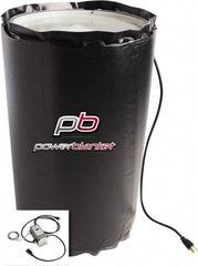 Powerblanket - 14" Wide, 15 Gallon Wrap-Around Drum Heater - 120 Volt, 3.33 Amps, 0°F to 145°F Thermostat Rating - Benchmark Tooling