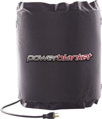 Powerblanket - 12" Wide, 5 Gallon Wrap-Around Drum Heater - 120 Volt, 60 Watts to 120 Watts, 0.5 Amps, 0°F to 100°F Thermostat Rating - Benchmark Tooling