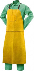 Steiner - 24 x 48" General Purpose Waist Apron - Leather, Yellow, 1 Pocket, Strap Closure - Benchmark Tooling