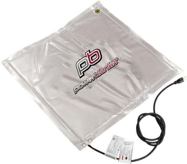 Powerblanket - 24" Long x 24" Wide, Flat, PVC, Standard Heat Blanket - 120 Volts, Flat Back - Benchmark Tooling