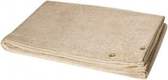 Steiner - 8' High x 6' Wide x 0.035" Thick Fiberglass Welding Blanket - Tan, Grommet - Benchmark Tooling