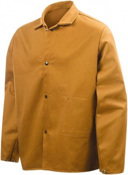 Steiner - Size M Flame Resistant/Retardant Jacket - Brown, Cotton, Snaps Closure - Benchmark Tooling