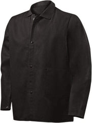 Steiner - Size 3XL Flame Resistant/Retardant Jacket - Black, Cotton, Snaps Closure - Benchmark Tooling