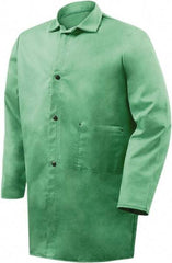 Steiner - Size 5XL Flame Resistant/Retardant Jacket - Green, Cotton, Snaps Closure - Benchmark Tooling