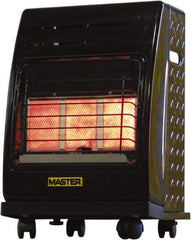 Master - 6,600 to 18,000 BTU, Portable Propane Heater - 20 Lb Fuel Capacity, 15.4" Long x 19.3" Wide x 23-5/8" High - Benchmark Tooling