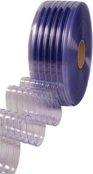 Clearway Door - Clear Standard Bulk Strip Roll Dock Curtain Strips - 8" Wide x 300' Long x 0.08" Thick - Benchmark Tooling