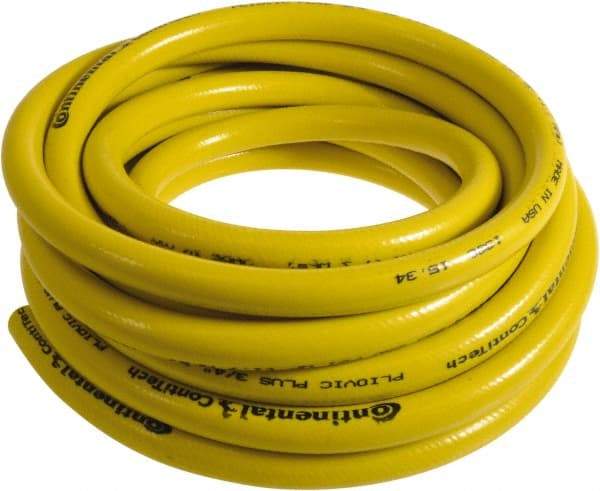 Continental ContiTech - 1" ID x 1.38" OD 50' Long Multipurpose Air Hose - 250 Working psi, -10 to 158°F, Yellow - Benchmark Tooling