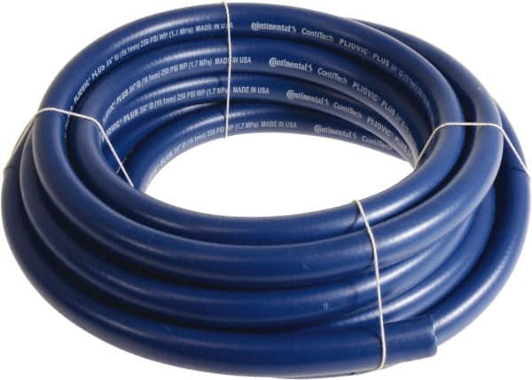 Continental ContiTech - 3/4" ID x 1.11" OD 25' Long Multipurpose Air Hose - 250 Working psi, -10 to 158°F, Blue - Benchmark Tooling