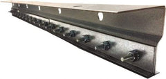Clearway Door - 3' Long Galvanized Steel Dock Strip Door Mounting Hardware - Use with PVC Strips - Benchmark Tooling