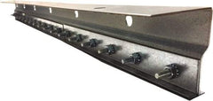 Clearway Door - 4' Long Galvanized Steel Dock Strip Door Mounting Hardware - Use with PVC Strips - Benchmark Tooling