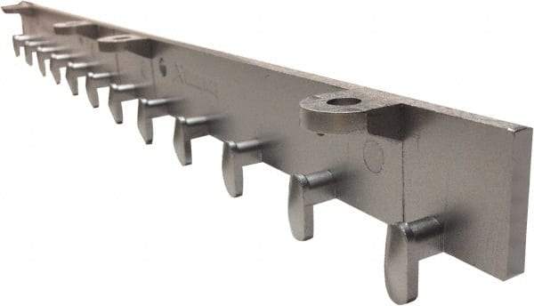 Clearway Door - 2' Long Aluminum Dock Strip Door Boltless Mounting Hardware - Use with PVC Strips - Benchmark Tooling