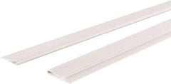 GridMAX - 4' Long x 1" Wide x 0.165" Thick, Vinyl Ceiling Grid Wall Molding Cover - ASTM E-84 Specification, White - Benchmark Tooling